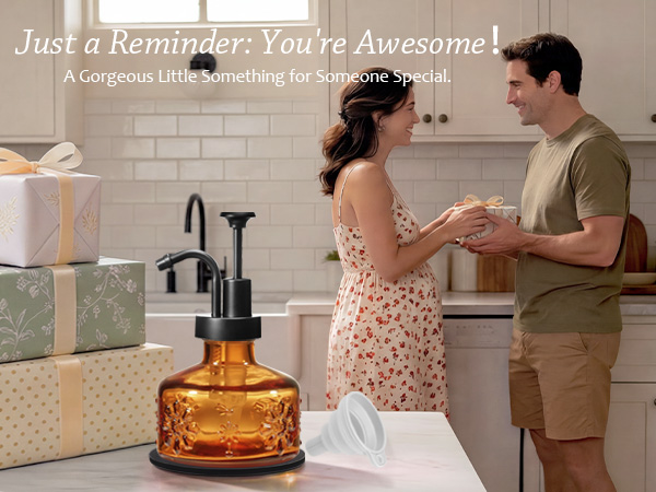 vintage soap dispenser for family lover friends