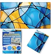ANGSYLTH Fluorescent Light Covers - Classroom Covers for Ceiling Lights, 1 PCS 4 x 2 Feet Magneti...
