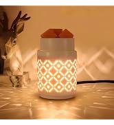 nawaza Ceramic Wax Melt Warmer 2-in-1 Electric LED Scented Candles Melter | Candle wax warmer, sc...