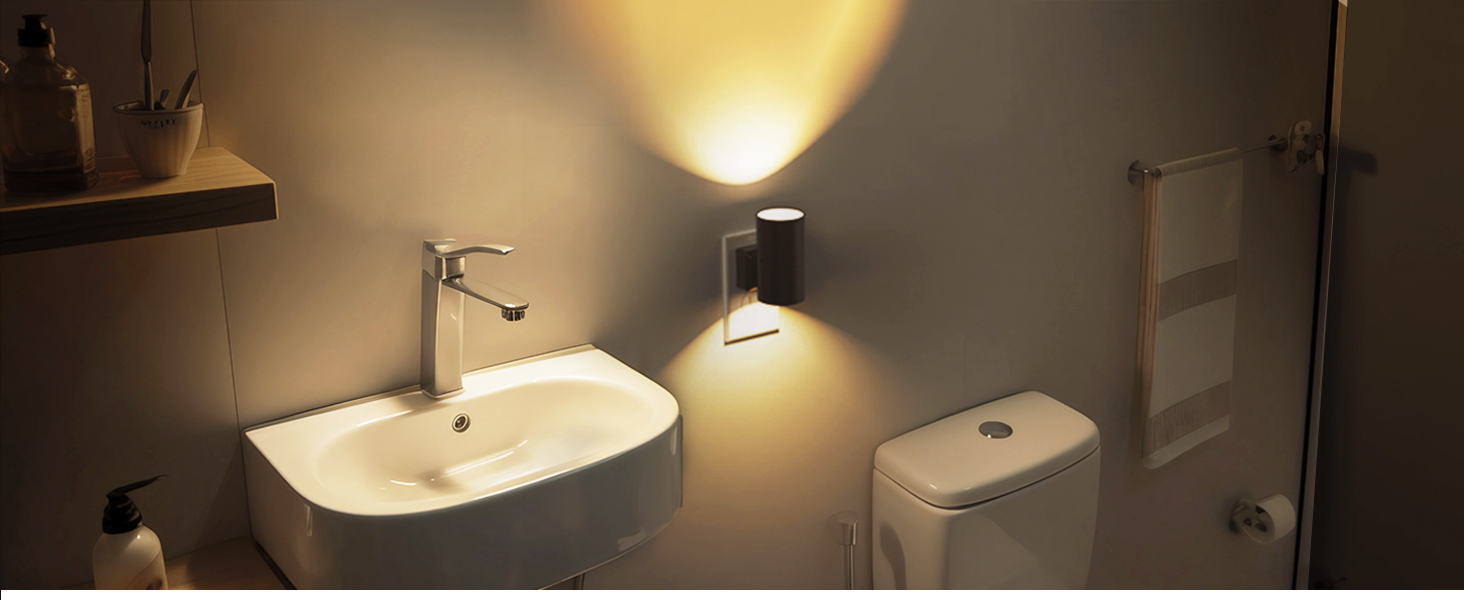 bright night light for bathroom