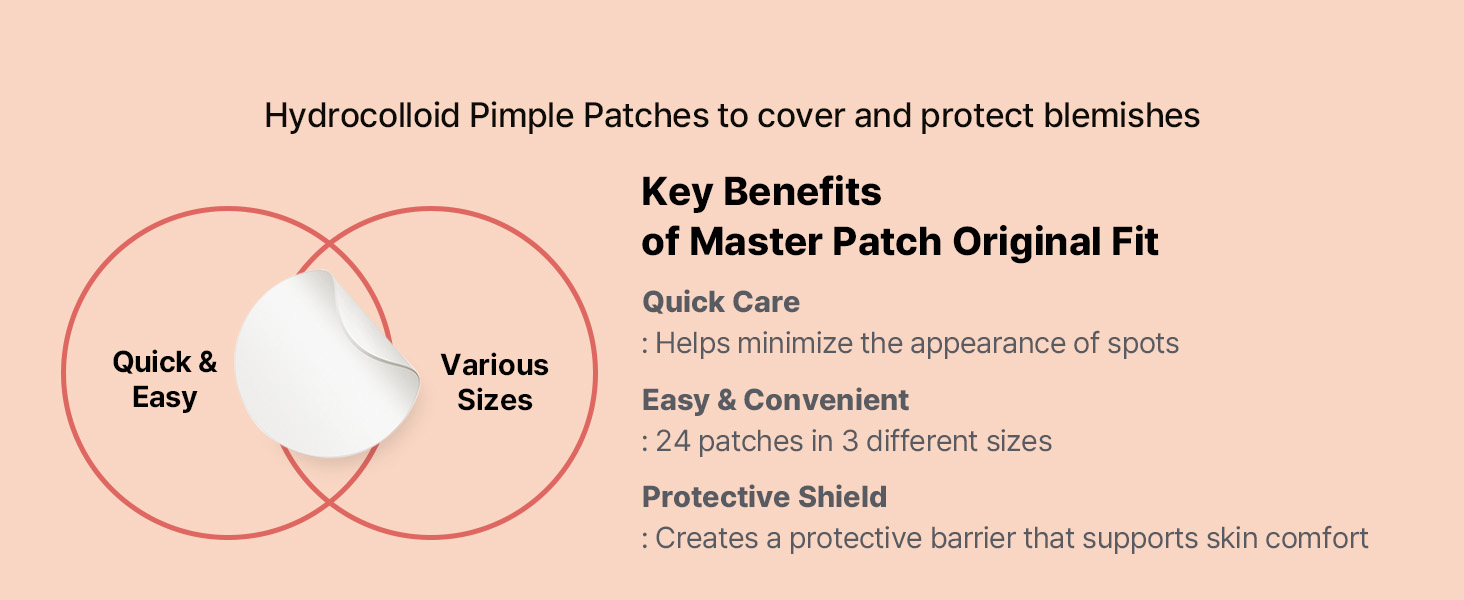 hydrocolloid quick and easy protest heal convenient 3 sizes speed up recovery pretect pimple scar