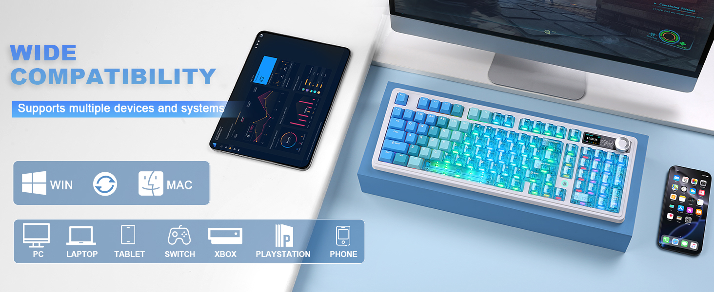 AK980 V2 Pro Wireless Mechanical Keyboard