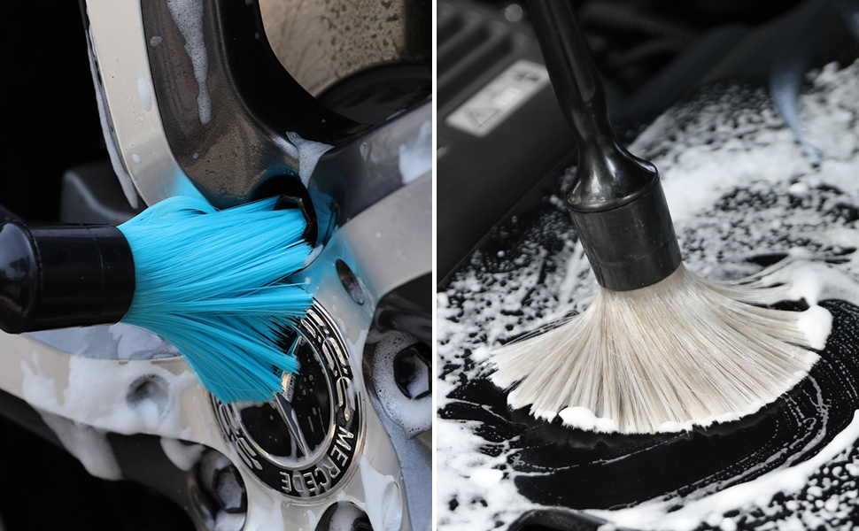engine wheel nut detailing brush
