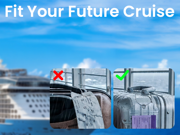 Luggage Tags Travel Essentials & Cruise Essentials for Royal Caribbean & Celebrity Cruise Ship