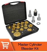 CMTOOL Master Cylinder Bleeder Kit, 20PCS Brake Bleeder Adapter Kit, Aluminum Material, Brake Pre...