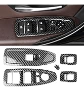 Jaronx Compatible with BMW 3 4 Series Window Switch Panel Cover 2014-2019,4PCS Door Window Contro...