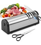 Sonhomay Electric Knife Sharpener, Professional Electric Knife Sharpener for Kitchen Knives, 2-St...