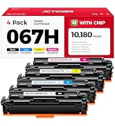 067H 067 Toner Cartridge Set 4-Pack MF656Cdw MF654Cdw High Capacity Compatible for Canon 067 067H...