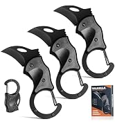 VALHALLA BIRD 3 Pack Small Pocket Knife Gifts for Men, 1.3'' Mini Box Cutter EDC Gadgets, Cool St...