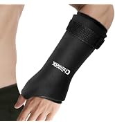 Chilmax Wrist Ice Pack Wrap for Thumb & Arm, Hot/Cold Therapy Compression Sleeve for Hand Carpal ...