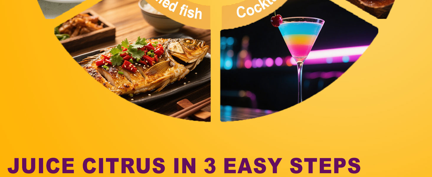Juice citrus in 3 easy steps