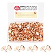 Yalis Thumb Tacks 300-count, Rose Gold Tacks 3/8-inch Steel Roundness Push Pins Office Tacks for ...