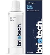 BRIOTECH Oral Swish, Hypochlorous Acid Mouthwash Rinse, Gentle Oral Care Hygiene, Fight Bad Breat...