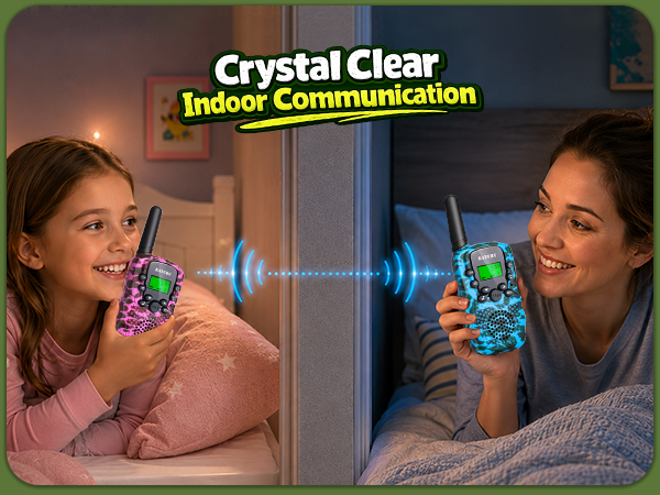 Walkie Talkies for Kids 4 Pack Outdoor Toys Games for Boys Girls
