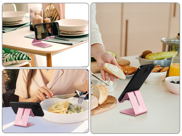 ToBeoneer cell phone stand holder for desk rose gold