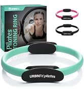 URBNFit Pilates Ring - 12" Magic Circle w/Dual Grip, Foam Pads for Inner Thigh Workout, Toning, F...