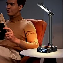 alarm clock, alarm clock for kids, alarm clock with usb charger, alarm clock charging station