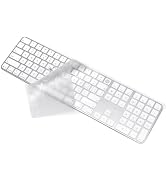 Keyboard Cover Skin Compatible with 2024 Magic Keyboard and Numeric Keypad A3119 MXK73LL/A, Ultra...