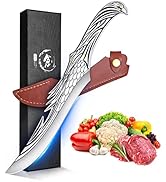 ROCOCO Feather Viking Boning Knife - Unique Eagle Style Meat Cutting Deboning Slicing Fillet Cutt...