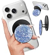 LISEVO Magnetic Phone Grip for MagSafe – Magnetic Cell Phone Stand Magnet Removable Kickstand Fin...