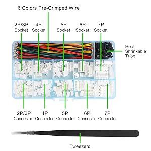 Pre-Crimped 2.54mm Male and Female Cable Wire