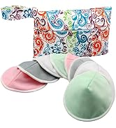 Pinowu Women’s Nursing Pads - 8 Washable Pads + Wet Bag + Wash Bag, Breastfeeding Nipple Pads for...