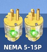 NEMA 5-15P Lighted