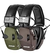 ZOHAN UPGRATED EM054 Electronic Shooting Ear Protection with 4X Sound Amplification, Slim Active ...