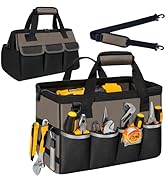 NECKORY Tool Bag, Portable Tool Box Organizer Adjustable Shoulder Strap, Carry Tool Tote Heavy Du...