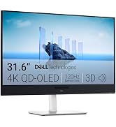 Dell 32 Plus 4K QD-OLED Monitor S3225QC - 31.6-inch (3840 x 2160) 120Hz 0.03ms Display, AI-Enhanc...