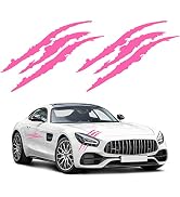 YGMONER Claw Mark Car Decals, 16 Inch Car Headlight Stickers, Monster Claw Scratch Sticker for Do...