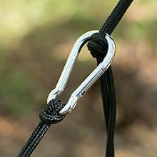 Aluminum Carabiner D Ring, Caribeener Clips, Spring Snap Hook for Keychain