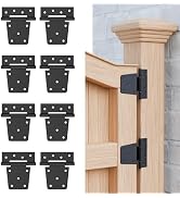 TRIPLE DEER 3.5 Inch Heavy Duty Gate Hinges, Extra Thick Gate Hinges for Wood Fence Barn Door She...