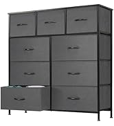 DUMOS Dresser for Bedroom, Dressers & Chests of Drawers Dresser Organizer, Wood Top Table Furnitu...