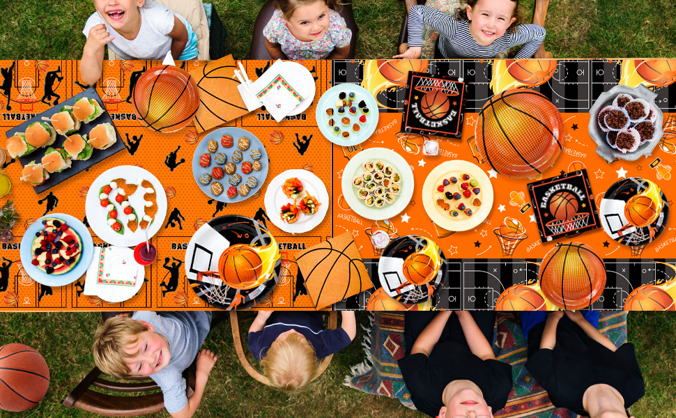 basketball themed tableware
