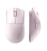 YUNZII M2 Dual 8K Wireless Gaming Mouse, PAW3395, 6-Level DPI(Pink) | Carbon Fiber Texture, Up to...
