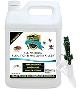 All-Natural Flea, Tick & Mosquito Killer - Powerful Non-Toxic Formulation Safe for Children, Pets...