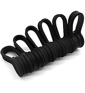 Viaky 6 Pcs Black Magnetic Cable Clips Organizer Earbuds Cords Winder Bookmark Whiteboard Noticeb...
