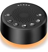 Sound Machine Easysleep White Noise Machine with 25 Soothing Sounds and Night Lights with Memory ...