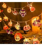 LOLStar Halloween String Lights Fairy Lights Indoor, 9.8FT 20LED Halloween Window Lights Decorati...