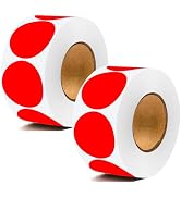 1000 Pcs Dot Stickers 1 Inch Circle Round Coding Labels, Color Sticky Dots Yard Sale Plain Sticke...