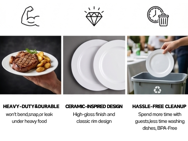 disposable plates for party