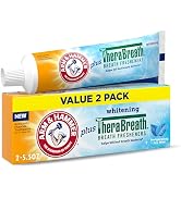 ARM & HAMMER Toothpaste Plus TheraBreath Breath Fresheners, Invigorating ICY Mint Flavor, Whiteni...