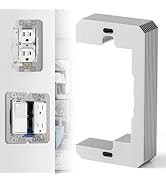 WooFog 10 Pcs Wall Plate Spacers,Flush Fit Device Leveling Plates,Electrical Box Outlet Shims,Thi...