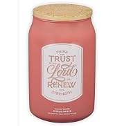 Christian Art Gifts Trust in the Lord Bible Verse Scented Candle: Soy Wax, Pure Essential Oils, C...