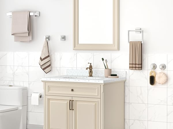 bathroom accessory set