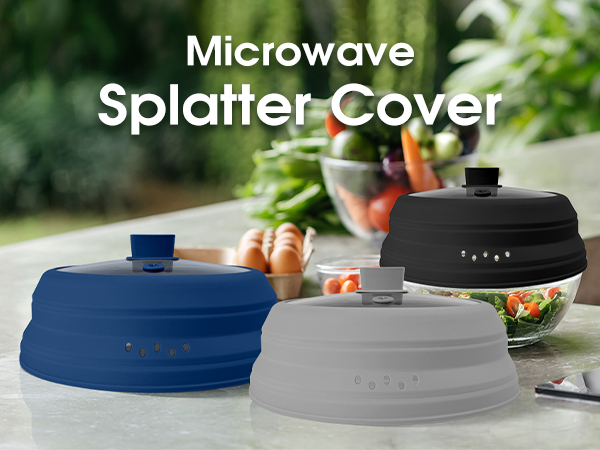 Microwave Splatter Cover Black 01