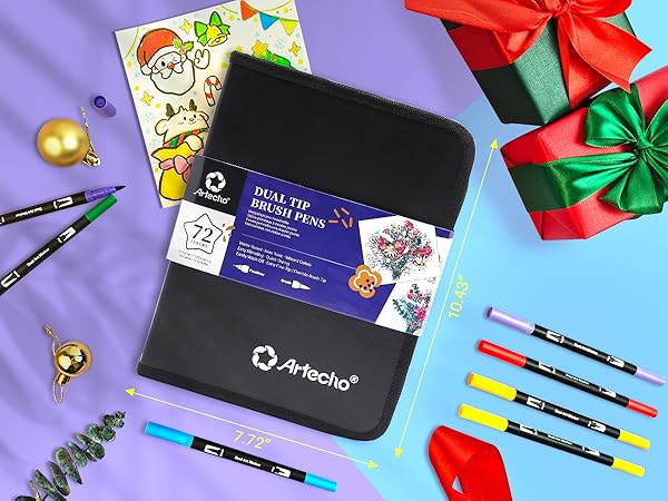 Dual-Tip Watercolor Pens Set