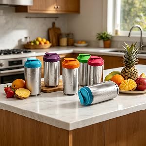 Universal fit: stretches over standard & slim cans (2.1" top). Leakproof & spill-proof.
