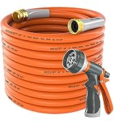 SPECILITE Garden Hose 50 ft x 5/8 in Heavy Duty, Flexible and Lightweight Water Hose, Burst 600 p...